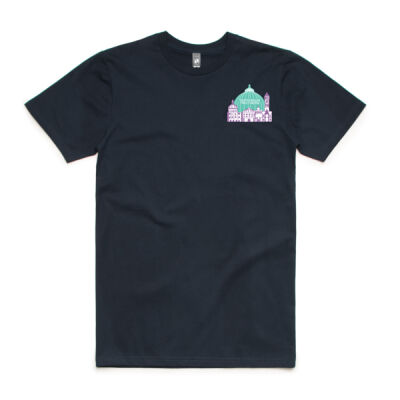 Men's G'day G'day Tartarian Truthers Tee (Purple & Teal Text) Thumbnail